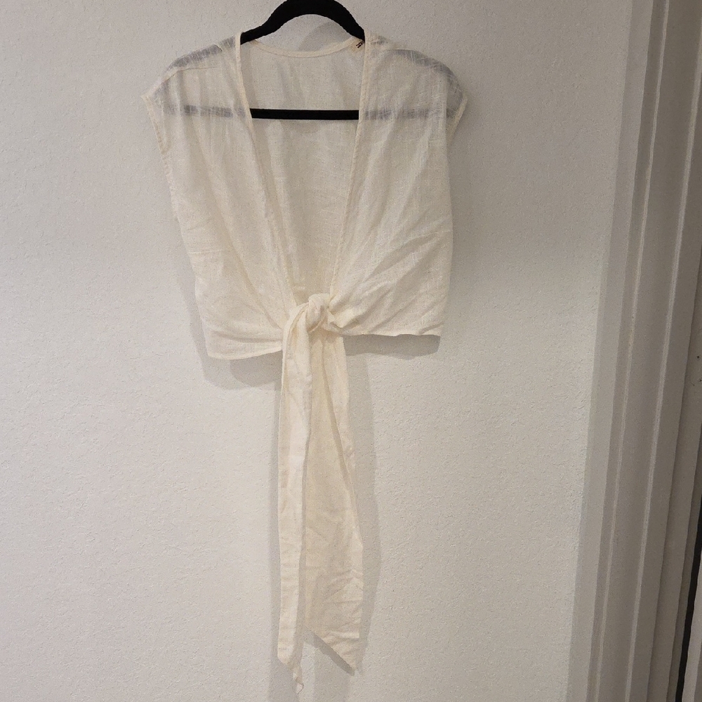 Billabong White Sheer Top